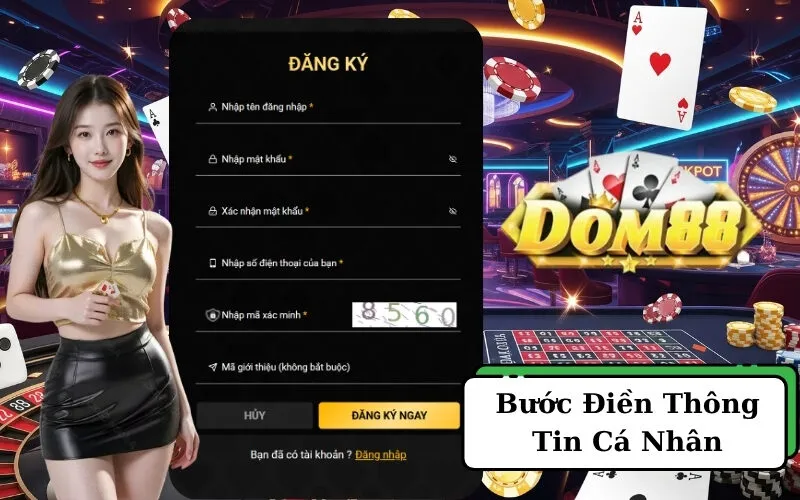 Bước Điền Thông Tin Cá Nhân